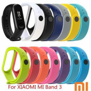 גאדג׳טים שעונים וצמידים חכמים For Xiaomi Mi Band 3 Adjustable Bangle Soft Silicone Strap Wristband Bracelet