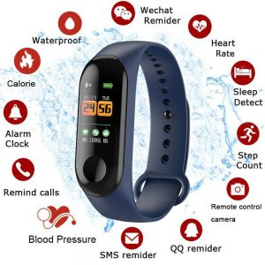 גאדג׳טים שעונים וצמידים חכמים Smart Band Watch Bracelet Wristband Fitness Tracker Blood Pressure Heart Rate HY