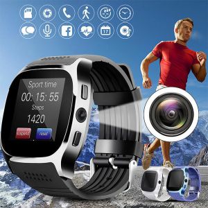 גאדג׳טים שעונים וצמידים חכמים Bluetooth Smart Watch Phone Mate SIM FM Pedometer For Android IOS iPhone Samsung