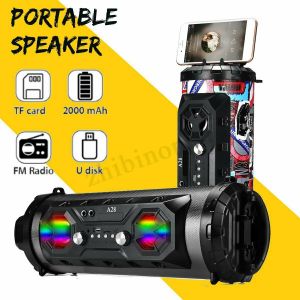גאדג׳טים אביזרי שמע 25W LED Bluetooth 4.2 Speaker Wireless FM Stereo Loud Bass Subwoofer Aux USB TF