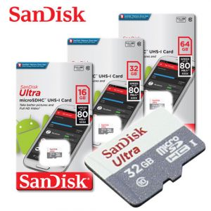 גאדג׳טים אביזרים לסלולר SanDisk Ultra New 16GB 32GB 64GB micro SD HC Flash Memory Card 80MB Class10