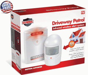 גאדג׳טים אביזרים ומצלמות אבטחה Driveway Alarm Wireless Motion Infrared Sensor Garage Alert Secure System Patrol