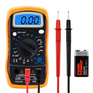 גאדג׳טים צעצועים רחפנים ועוד Digital Voltmeter Ammeter Ohmmeter Multimeter Volt AC DC Tester Meter US Seller