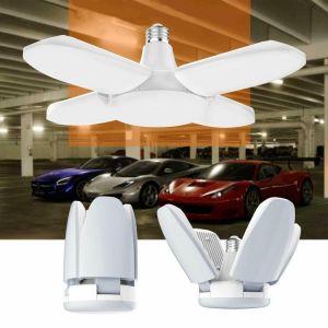 גאדג׳טים תאורה פסי לדים ופנסים AC85-265V E27 60W Universal Deformable Foldable Garage Lamp 235LED Ceiling Adjustable Shop Light Bulb