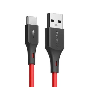גאדג׳טים אביזרים לסלולר BlitzWolf&reg; BW-TC15 3A USB Type-C Charging Data Cable 6ft/1.8m For Oneplus 6 Xiaomi Mi8 Mix 2s S9+