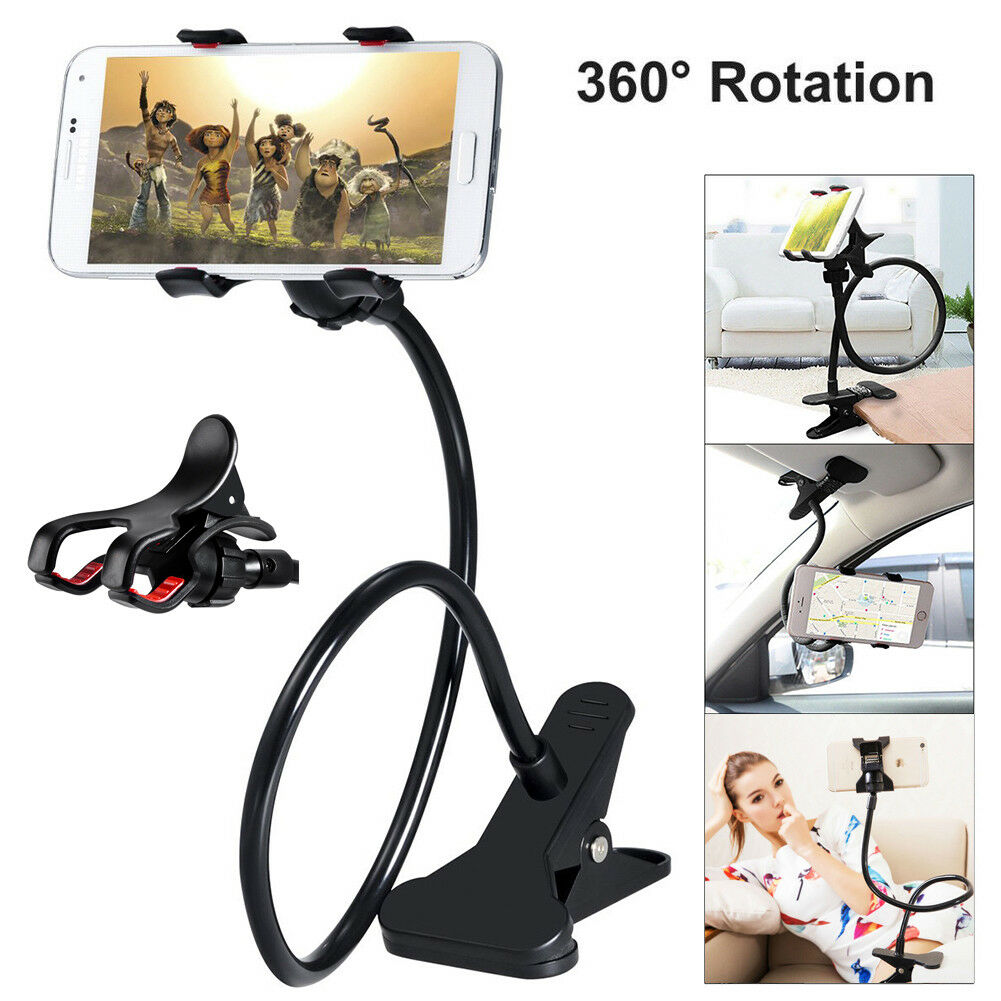 גאדג׳טים אביזרים לסלולר Flexible 360° Clip Mobile Cell Phone Holder Lazy Bed Desktop Bracket Mount Stand