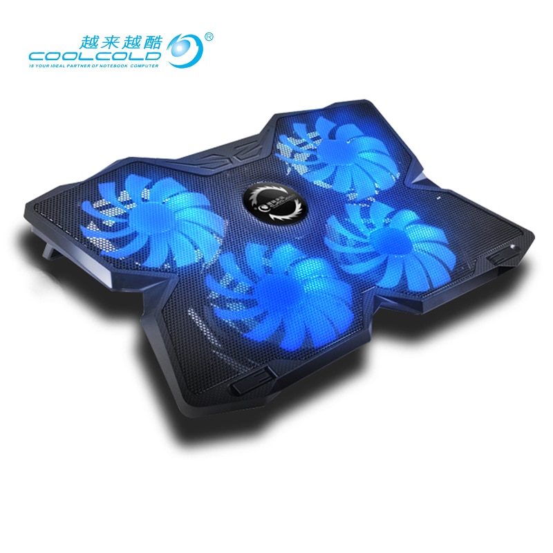 גאדג׳טים צעצועים רחפנים ועוד Professional game USB laptop cooler with 4 fans slide-proof laptop stand 14"15.6" 17 inch laptop cooling pads Notebook Daily Use