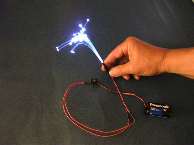 גאדג׳טים תאורה פסי לדים ופנסים FIBER OPTIC "illuminator LIGHTING KIT" for ALL scale models + FREE Bonus 